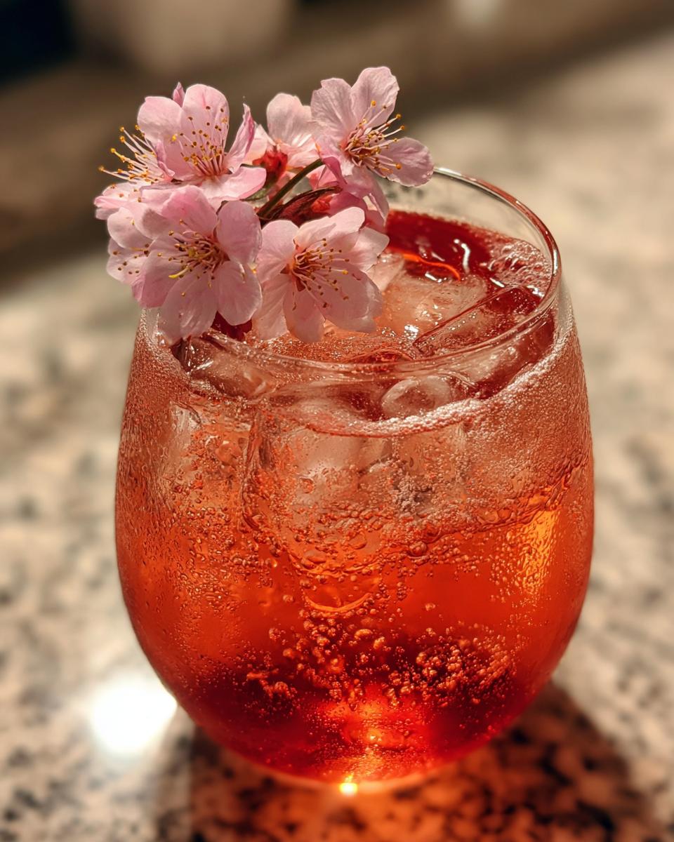Cherry Blossom Spritz Cocktail - detail 2