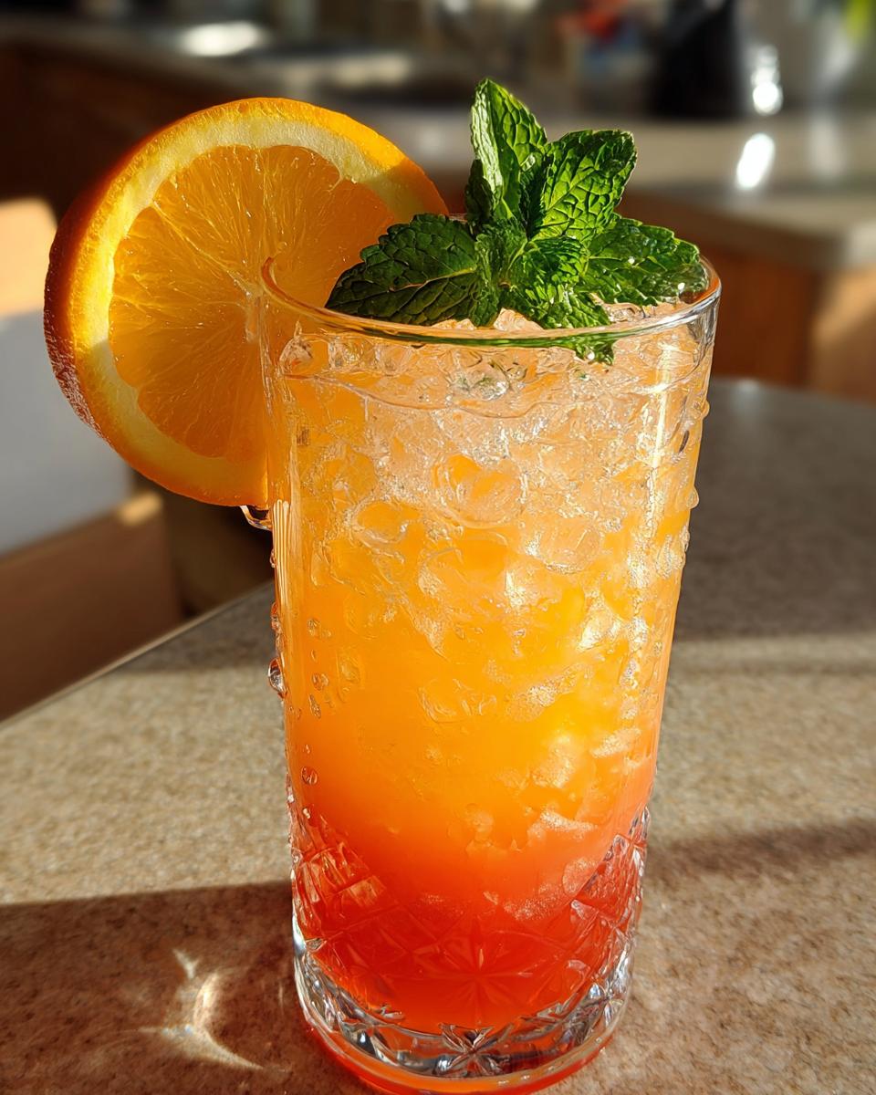 Citrus Sunrise Mocktail - detail 1