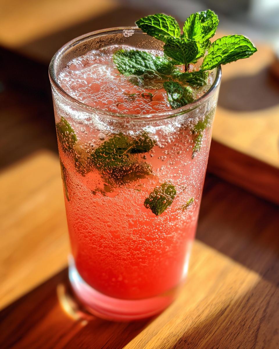 Coconut Watermelon Fizz Mocktail - detail 3