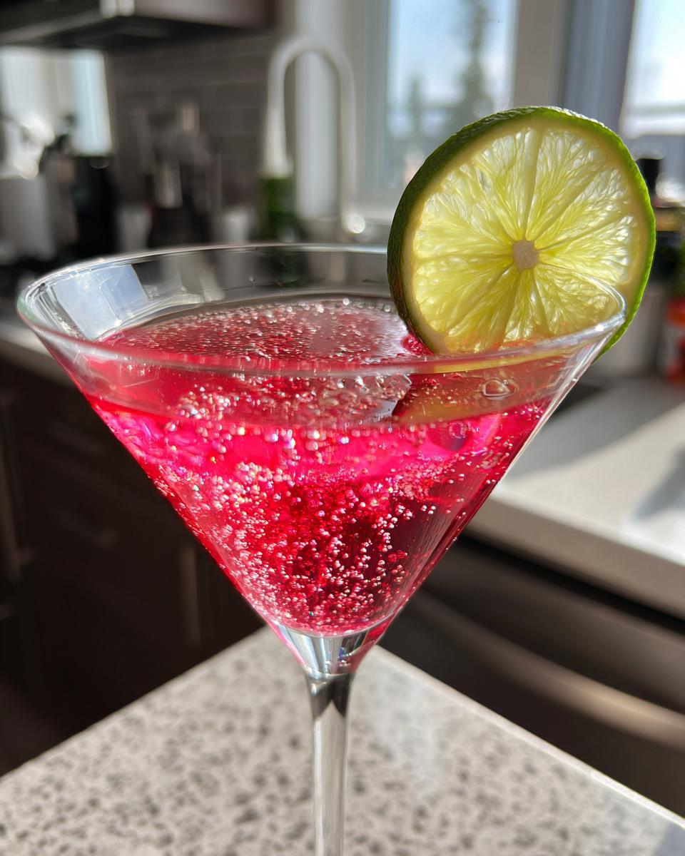 Cosmopolitan Kiss Cocktail - detail 1