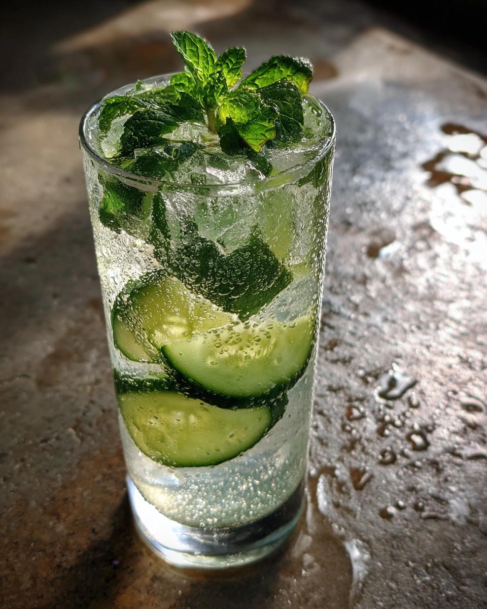 Cucumber Mint Refresher Mocktail - detail 1
