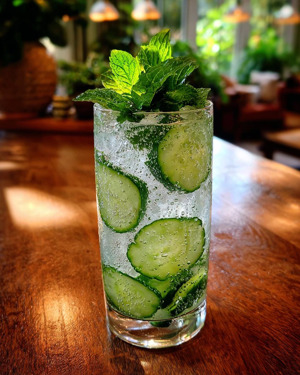 Cucumber Mint Refresher Mocktail - detail 2