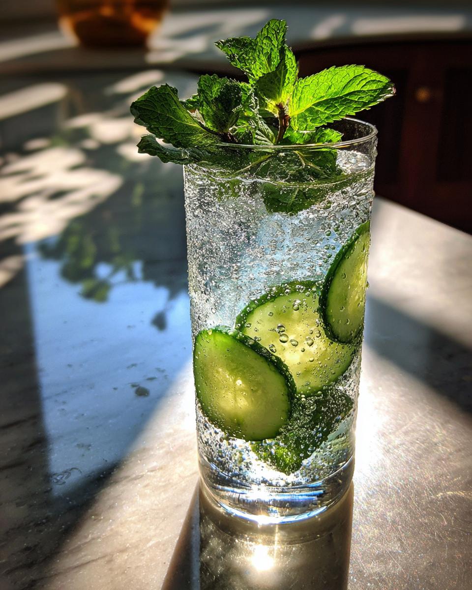 Cucumber Mint Refresher Mocktail - detail 3