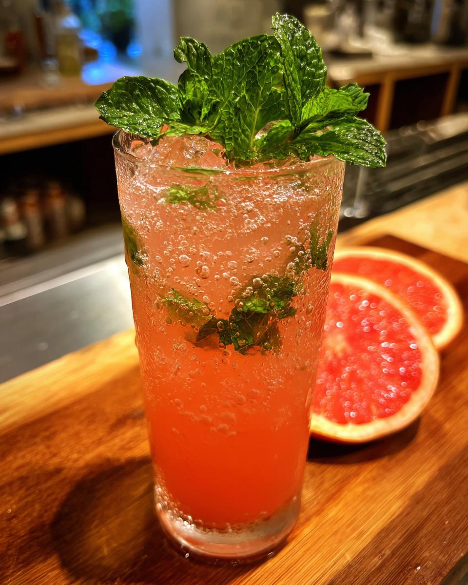 Grapefruit Mint Sparkler - detail 1