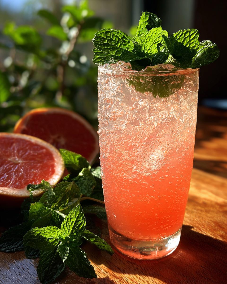 Grapefruit Mint Sparkler - detail 2