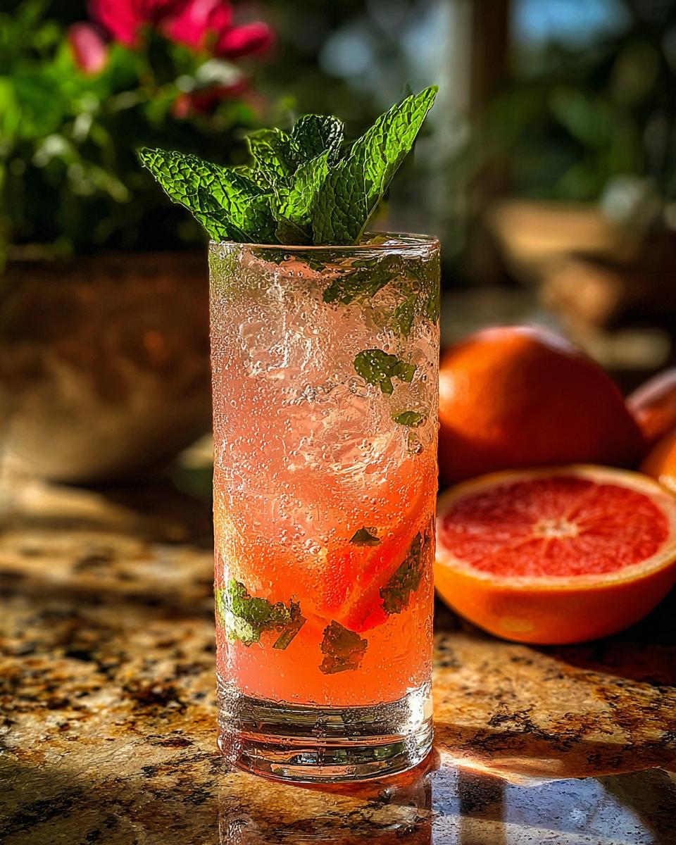 Grapefruit Mint Sparkler - detail 3