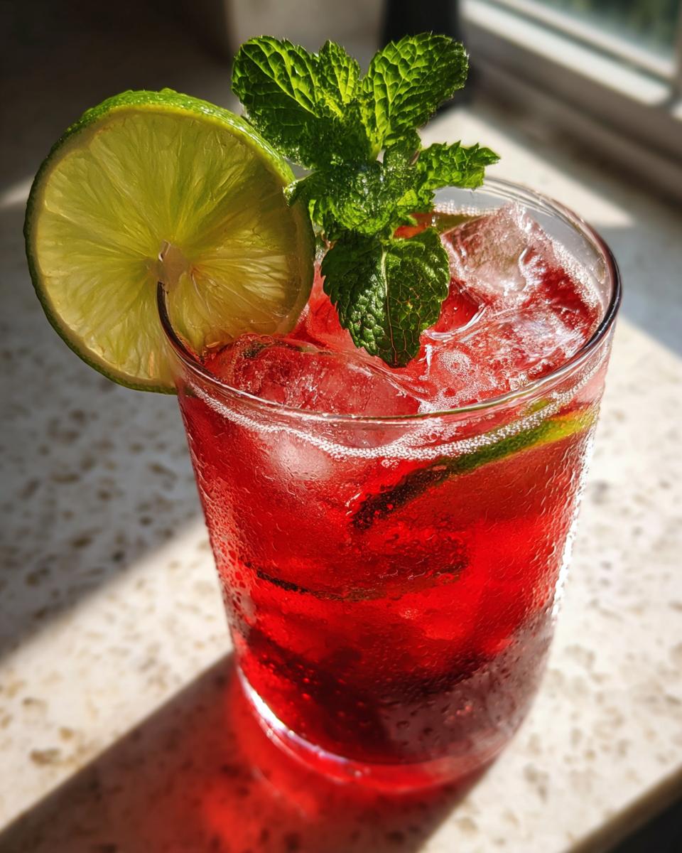 Hibiscus Cooler Mocktail - detail 2