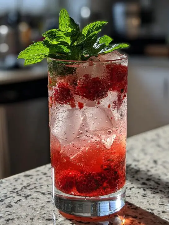 Iced Berry Lemon Spark Mocktail