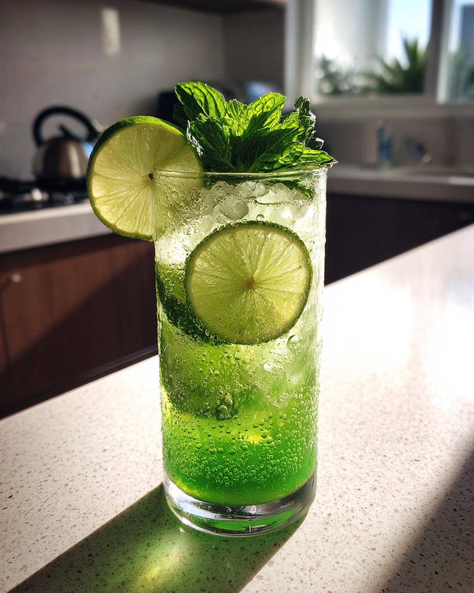 Kiwi Lime Refresher Mocktail - detail 5