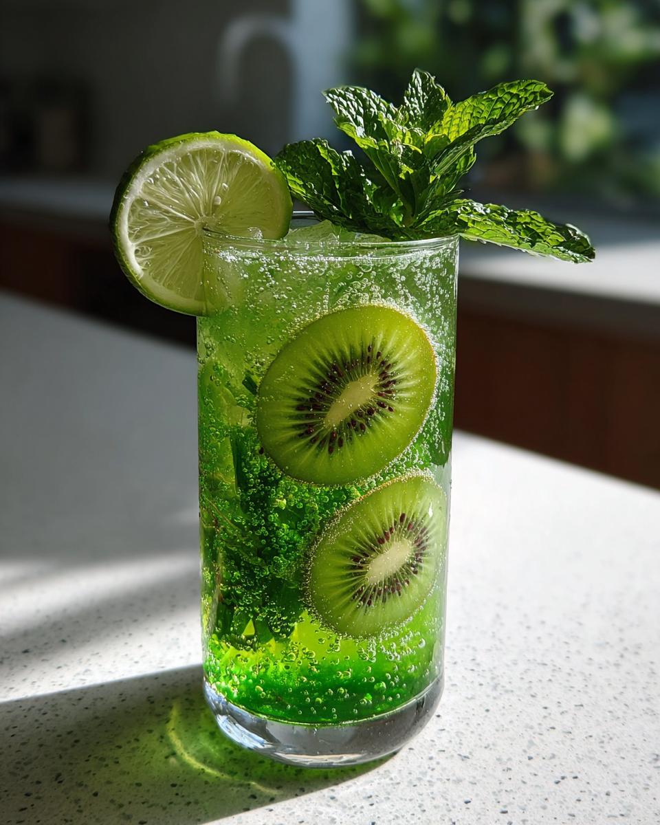 Kiwi Lime Refresher Mocktail - detail 6