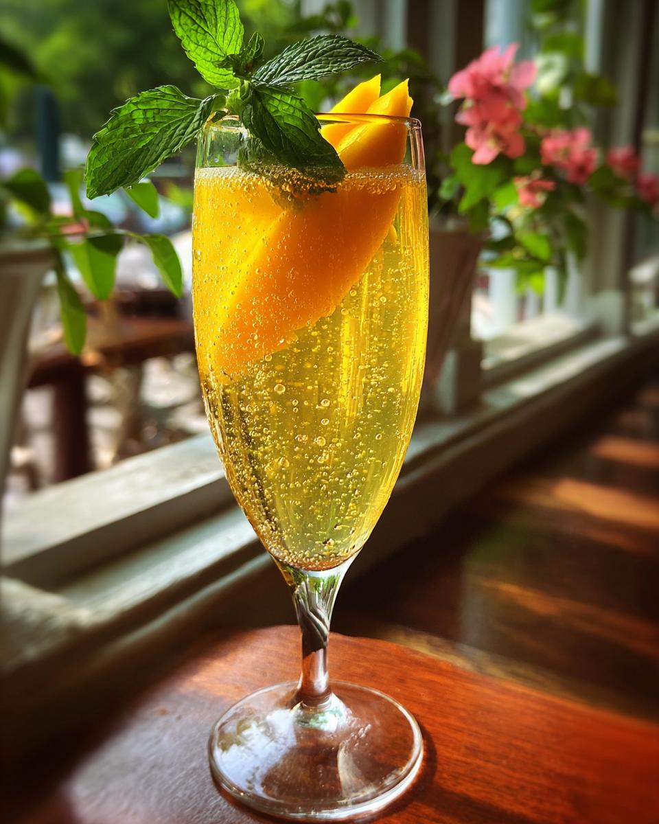 Mango Passion Sparkle Cocktail - detail 1