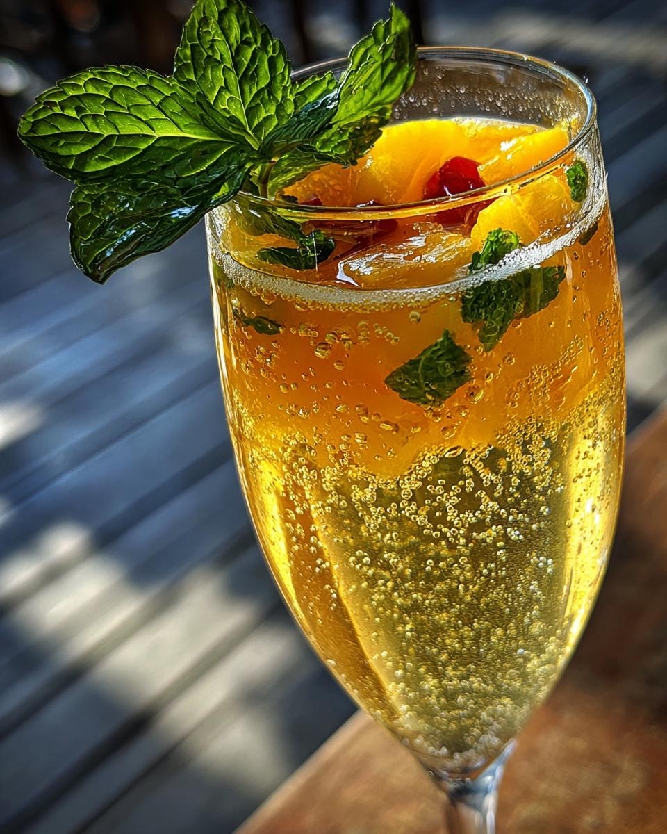 Mango Passion Sparkle Cocktail - detail 2