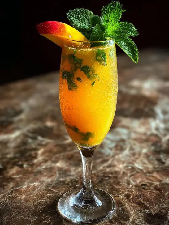 Mango Passion Sparkle Cocktail