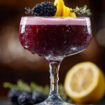 Midnight Blackberry Royale Cocktail