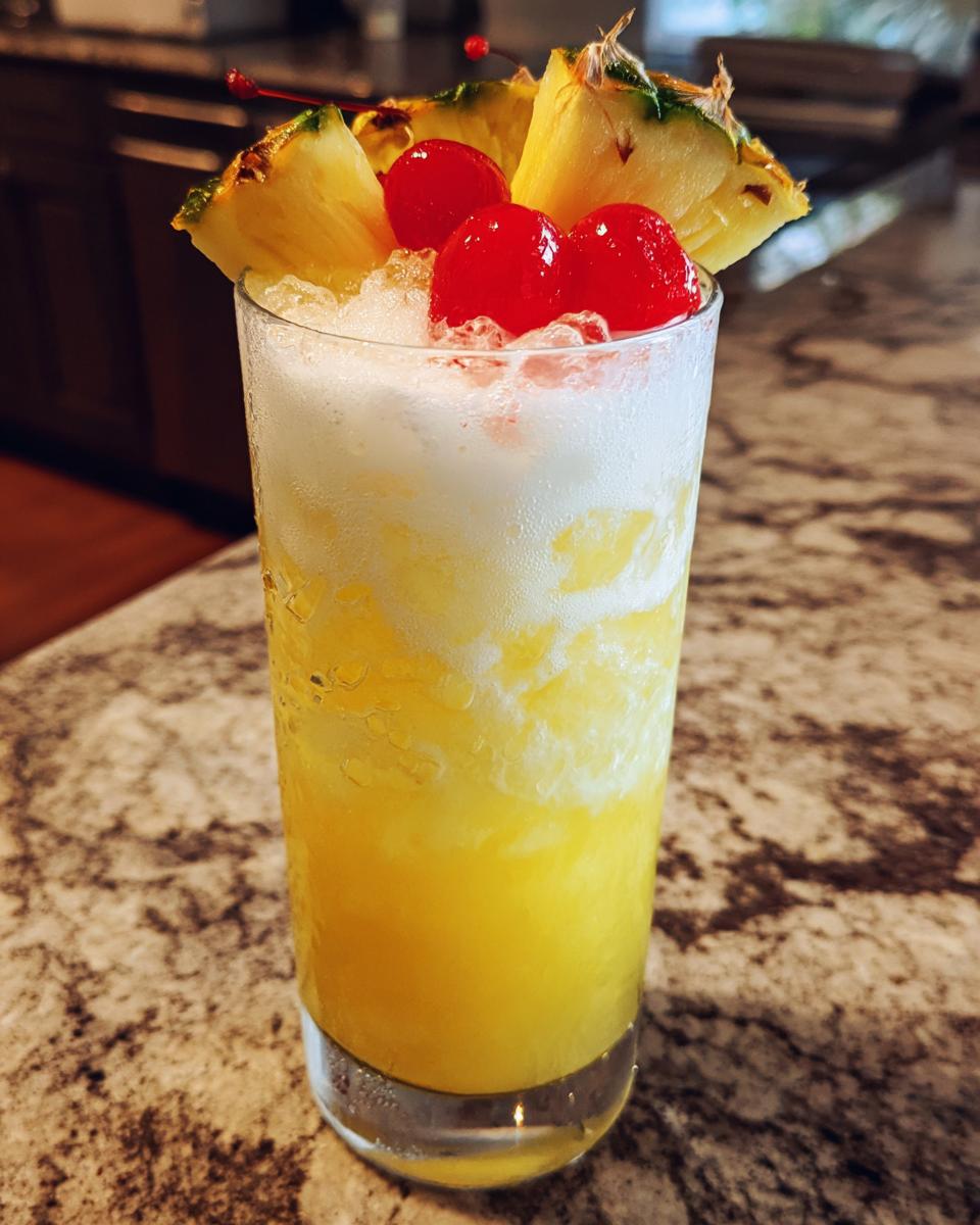 Pineapple Paradise Fizz Mocktail - detail 1