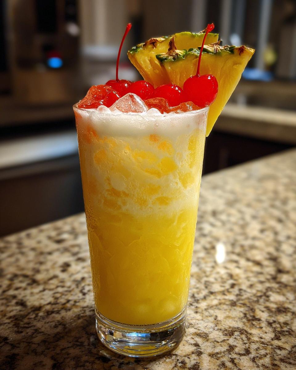 Pineapple Paradise Fizz Mocktail - detail 2
