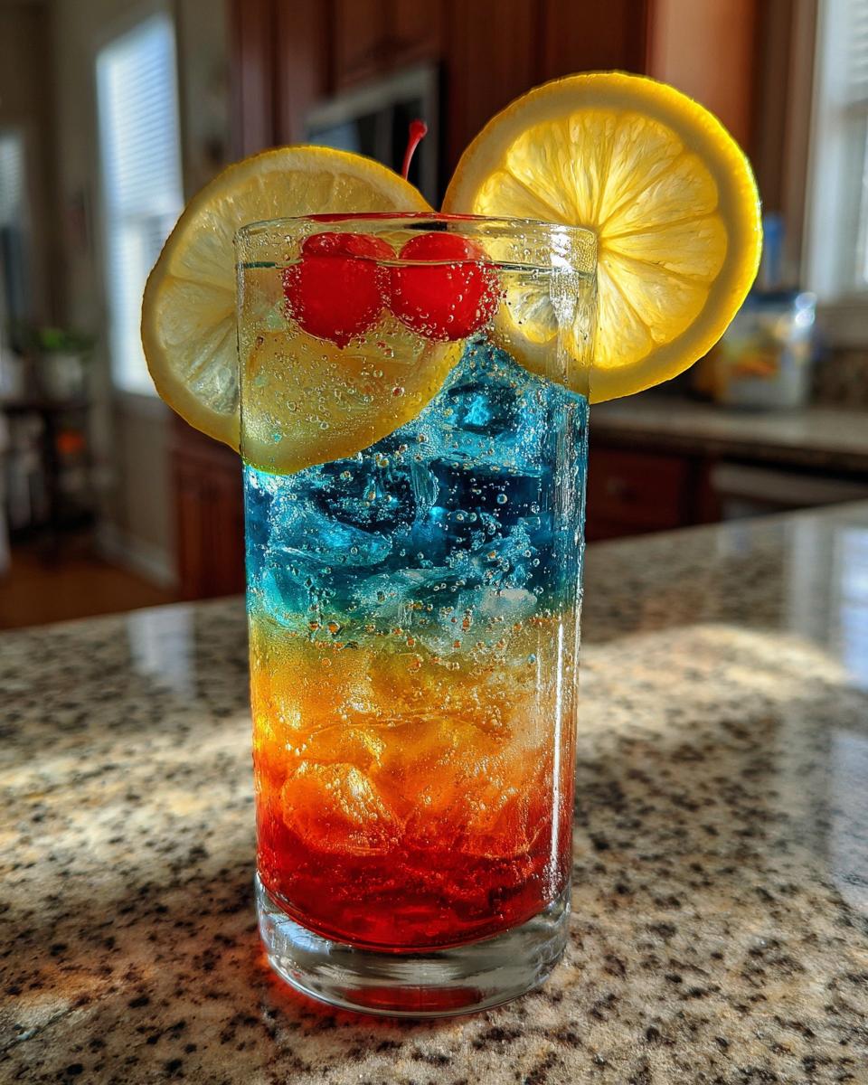 Rainbow Layered Lemonade Mocktail - detail 1