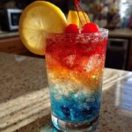 Rainbow Layered Lemonade Mocktail