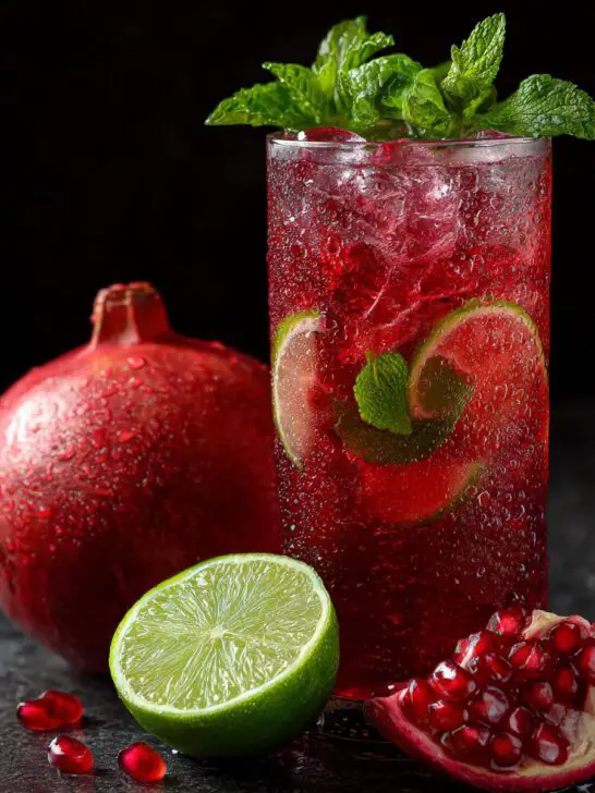 Sparkling Pomegranate Bliss Mocktail