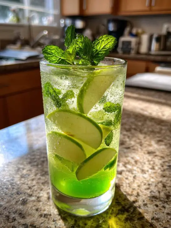 St. Patrick’s Green Apple Fizz Mocktail