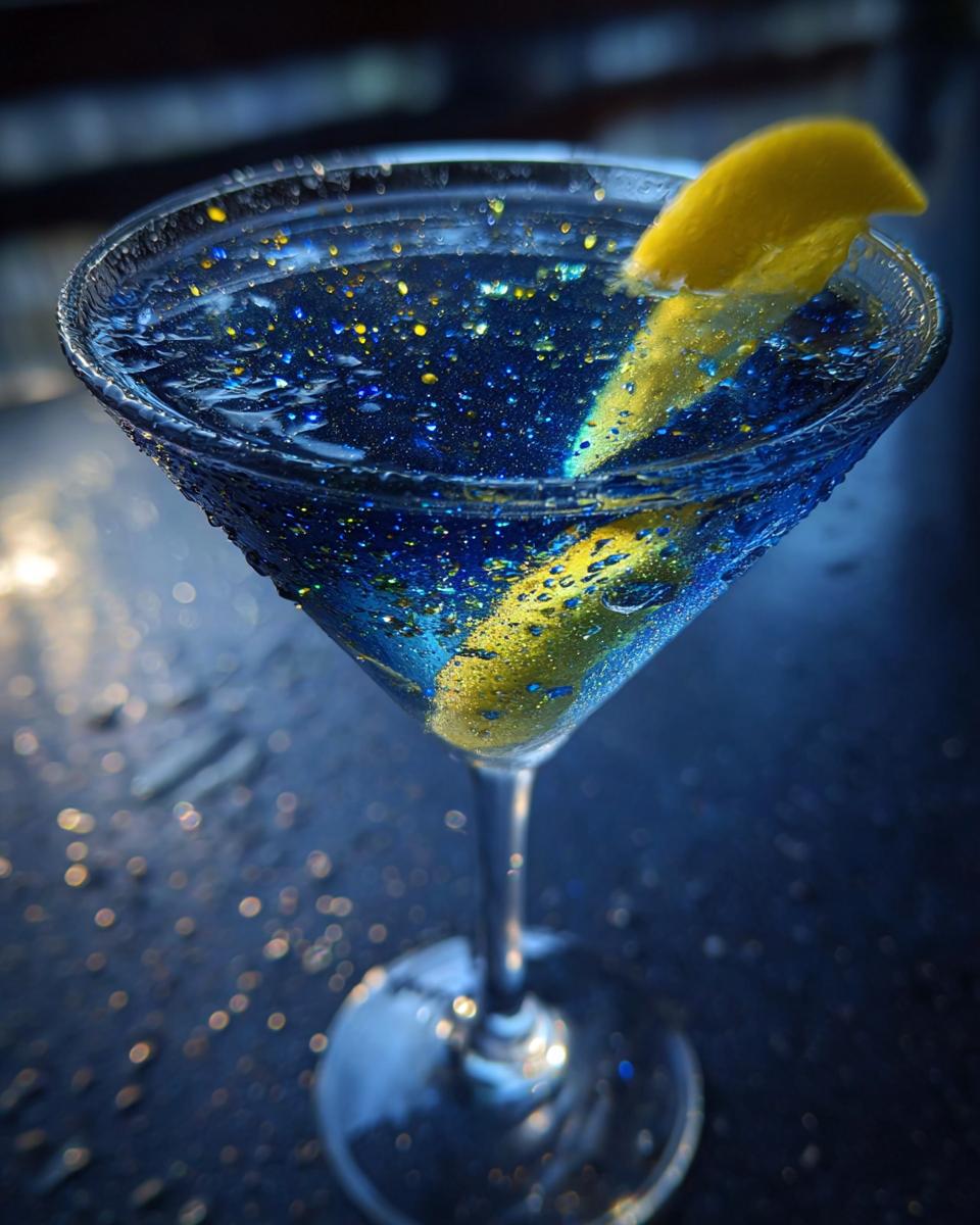 Starry Night Martini Cocktail - detail 1