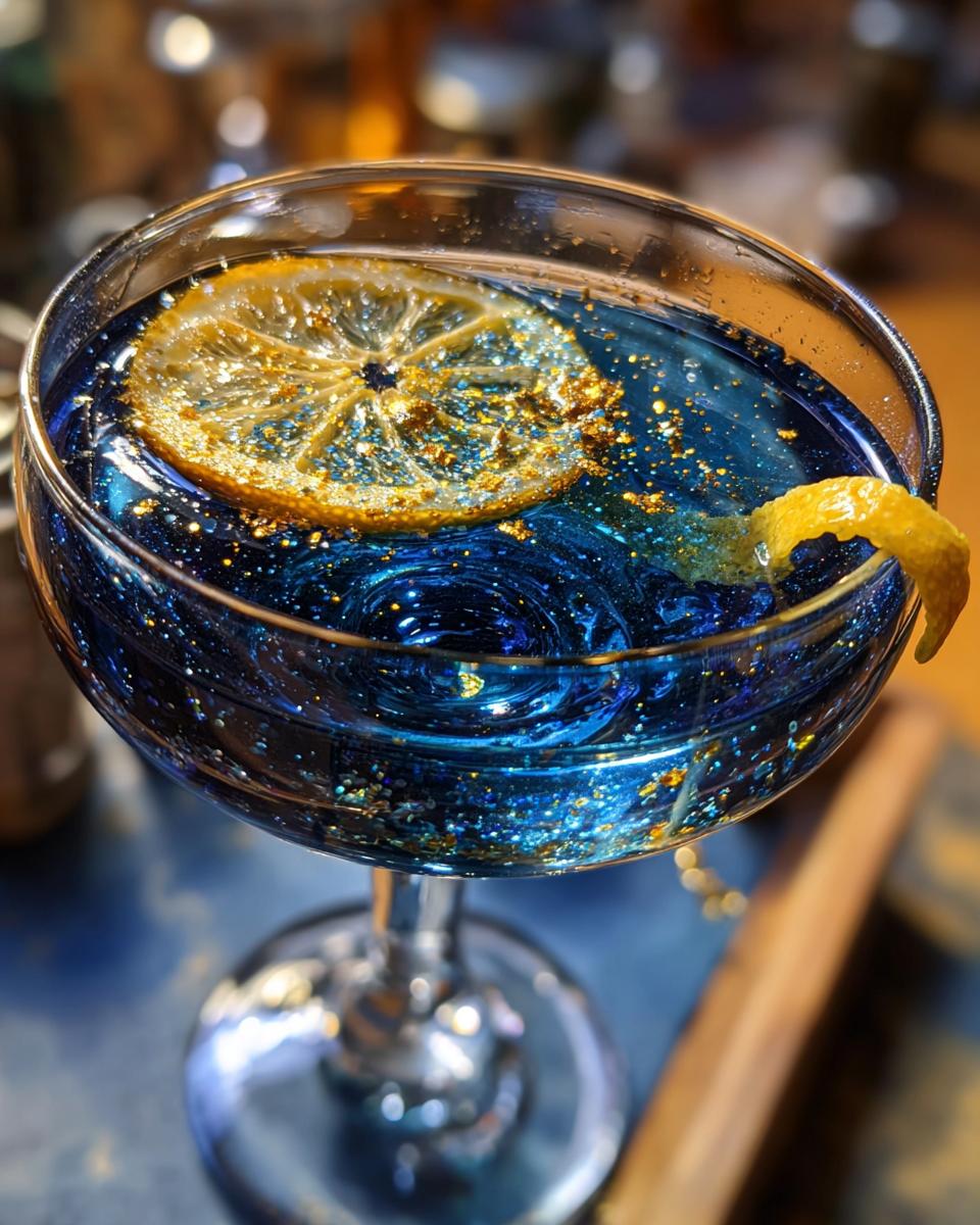 Starry Night Martini Cocktail - detail 2
