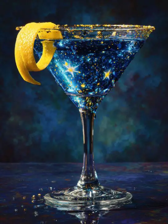 Starry Night Martini Cocktail