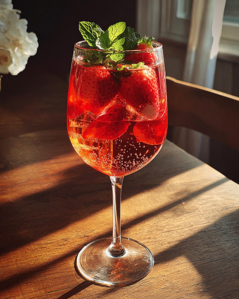 Strawberry Fields Spritz Cocktail - detail 2