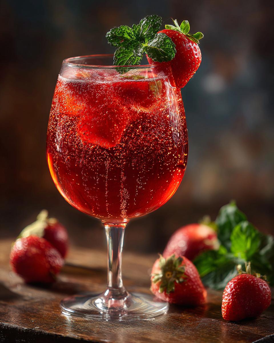 Strawberry Fields Spritz Cocktail - detail 3