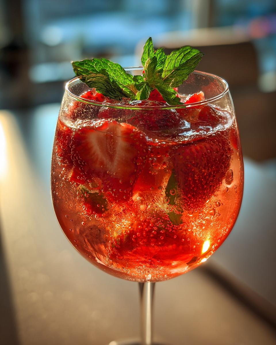 Strawberry Fields Spritz Cocktail - detail 4