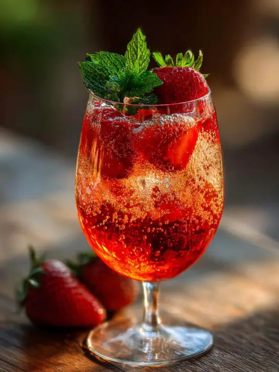 Strawberry Fields Spritz Cocktail