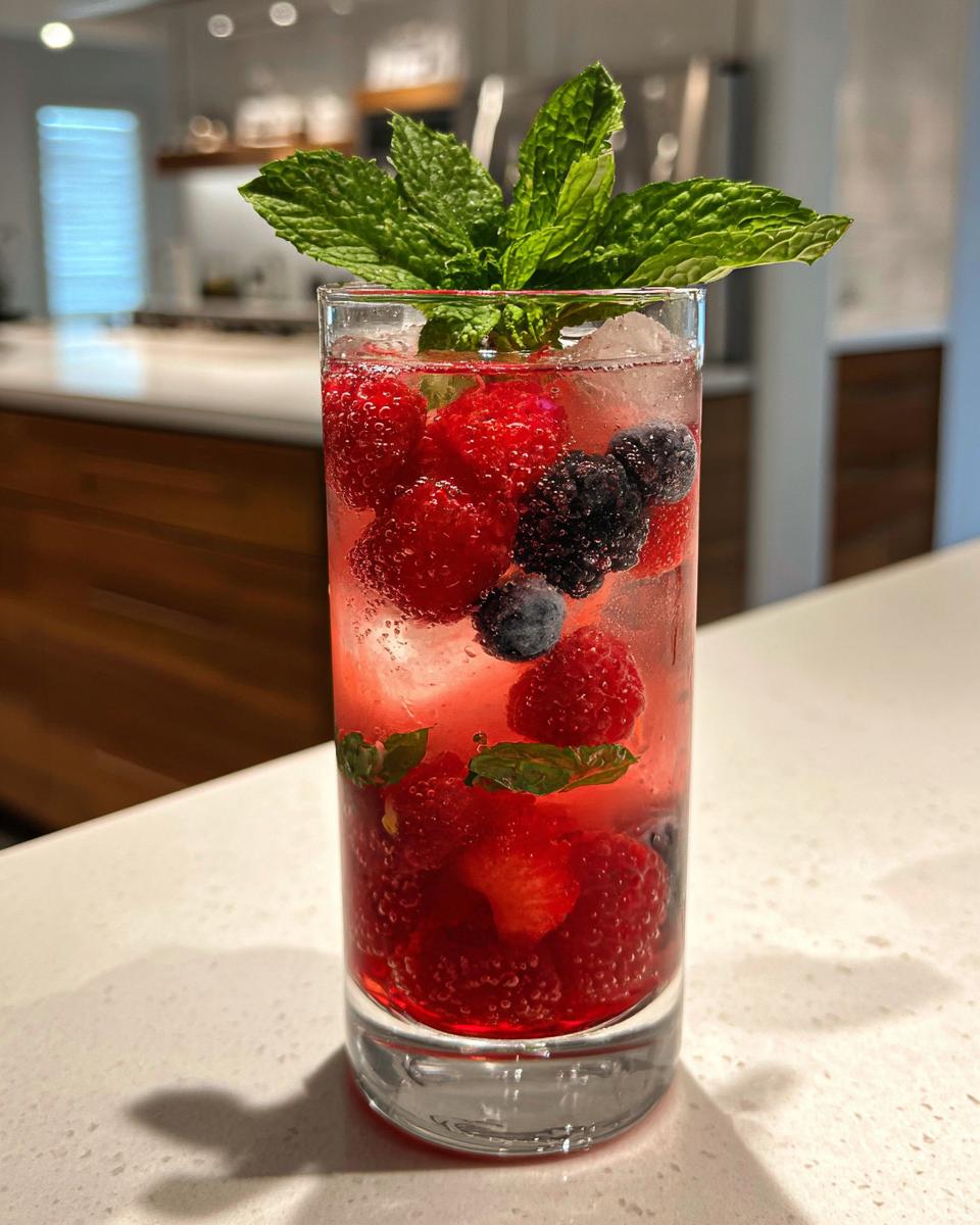 Summer Berry Lemonade Mocktail - detail 2