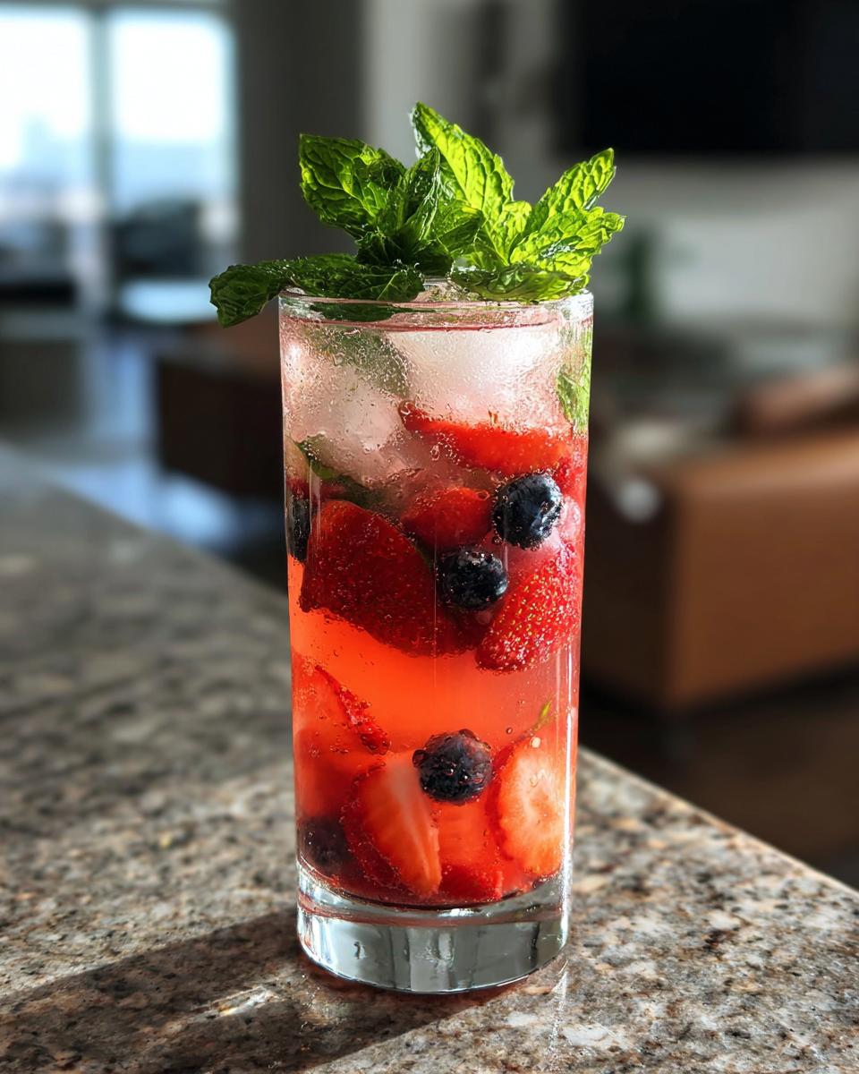 Summer Berry Lemonade Mocktail - detail 3