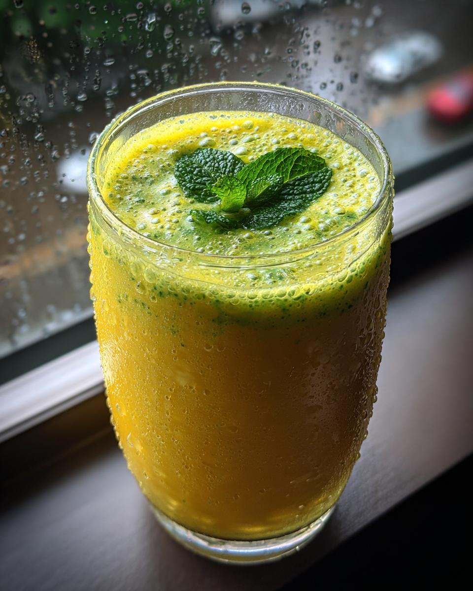 Tropical Mango Spinach Smoothie - detail 1