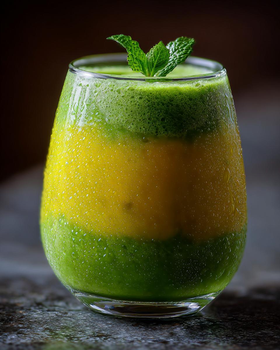 Tropical Mango Spinach Smoothie - detail 2