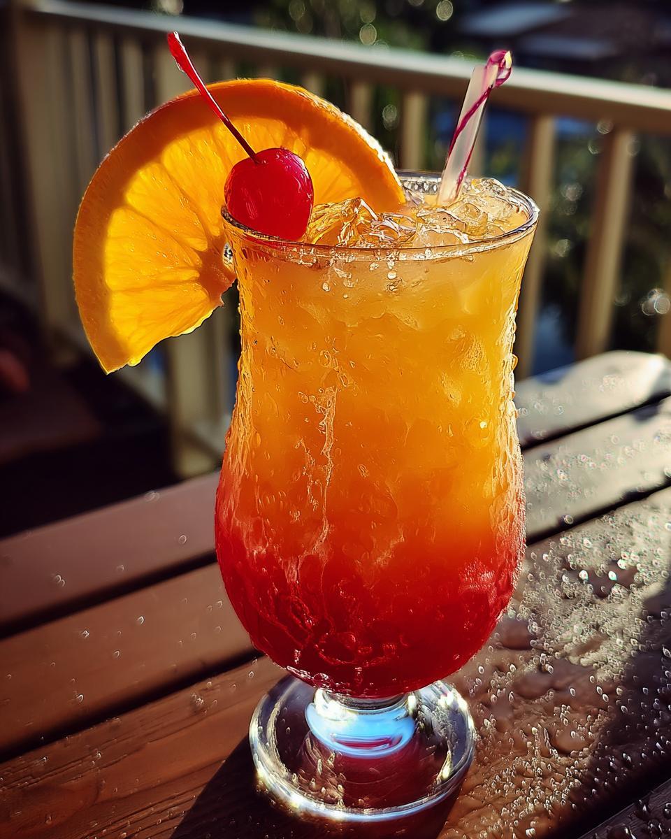 Tropical Sunset Cooler Mocktail - detail 4