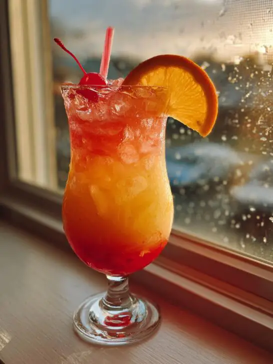 Tropical Sunset Cooler Mocktail