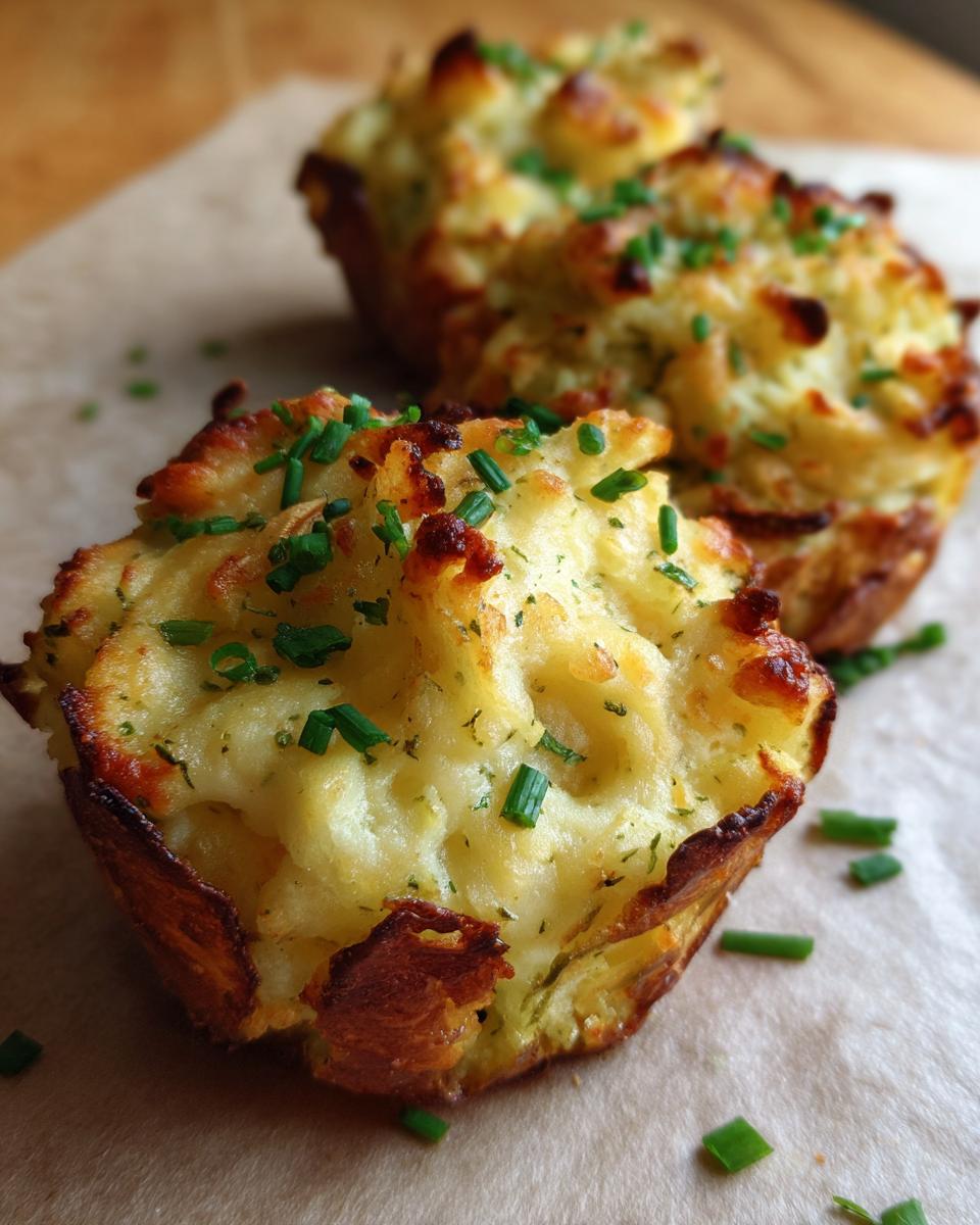Close-up of Irresistible Twice Baked Potato Bites topped with chives, perfect for game night.