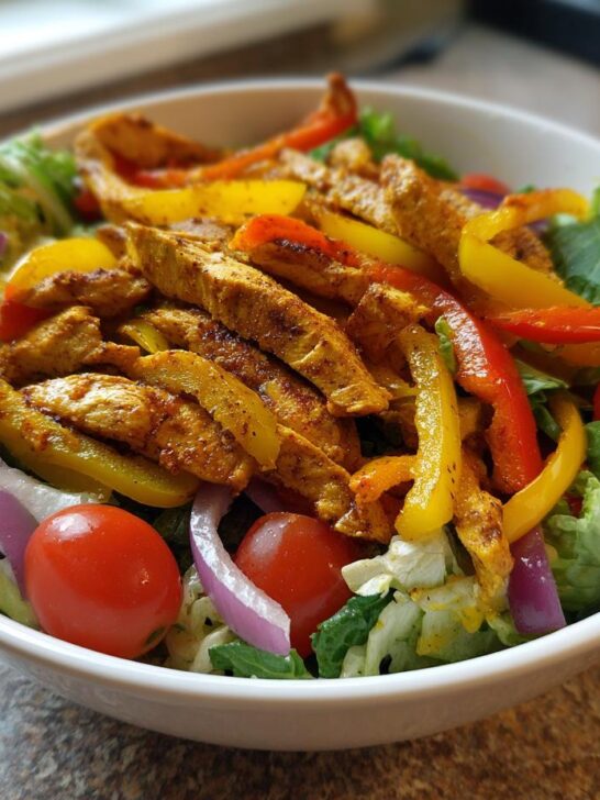 Chicken Fajita Salad - Featured