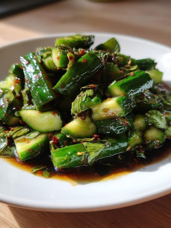 Chinese Cucumber Cold Dish Recipe - Featured