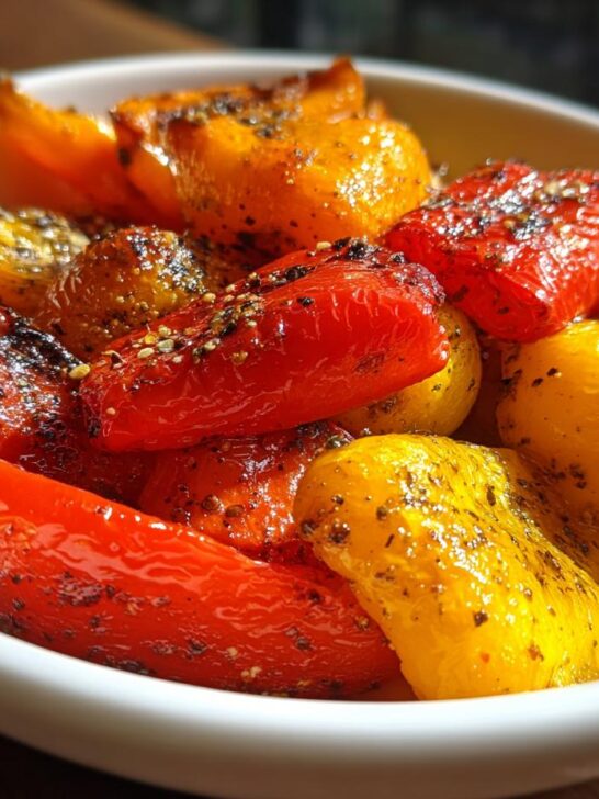 Oven Roast Mini Bell Peppers Recipe - Featured