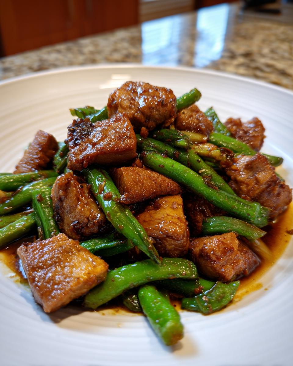 Pork With Dry Pressed Tofu And Green Beans Recipe - Other 4