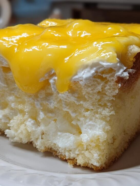 Vanilla Chiffon Cake With Lemon Curd Recipe - Featured